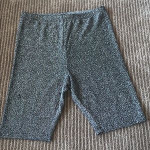 Forever 21 sparkly biker shorts